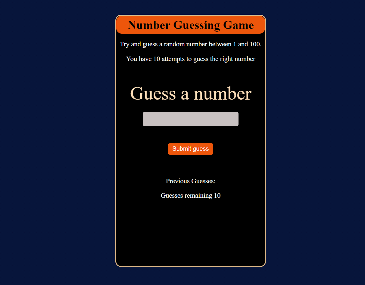 Guess the number